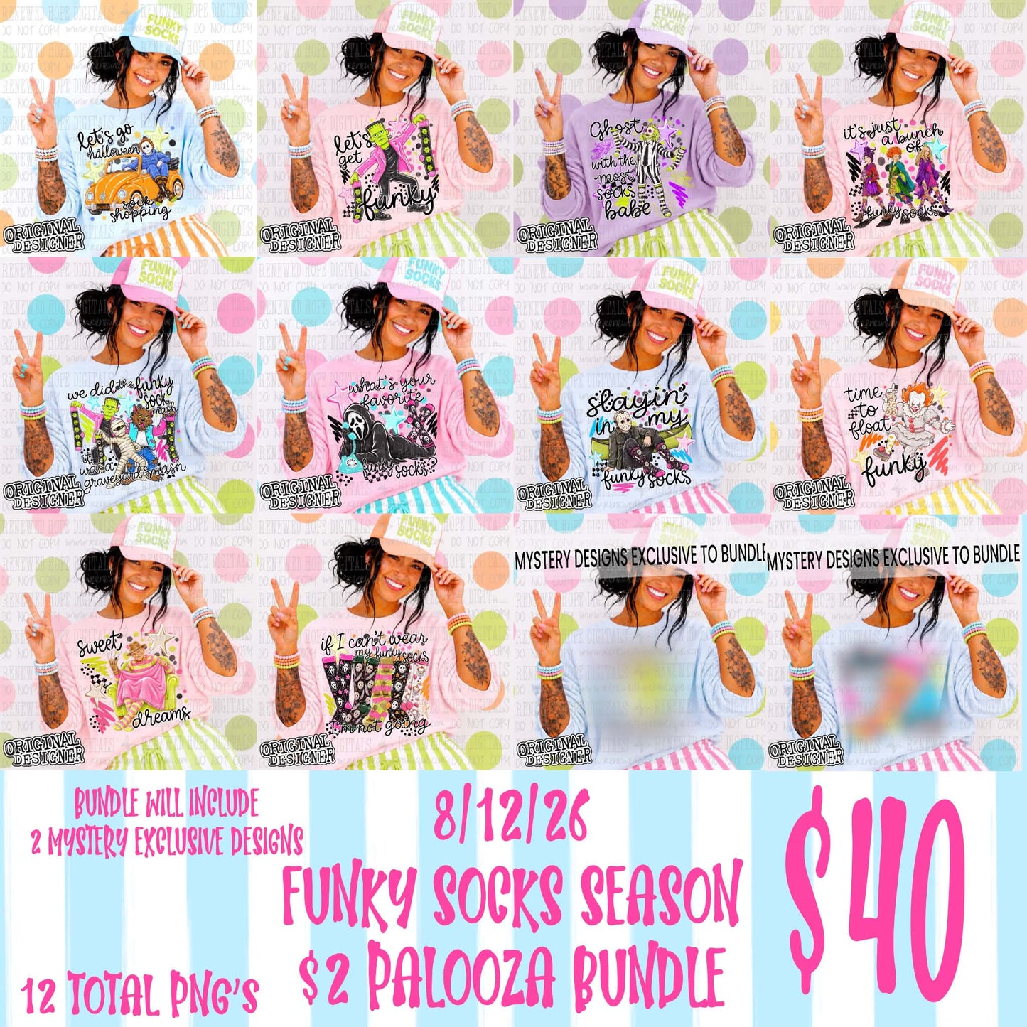 🎃🧦FUNKY SOCKS SEASON $2 PALOOZA BUNDLE🧦🎃
