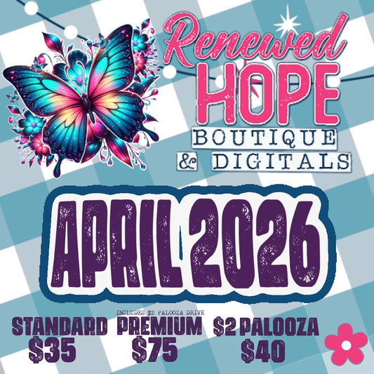 APRIL 2026 MONTHLY DRIVE DESIGN DRIVE/STANDARD/PREMIUM/ $2 PALOOZA DRIVE