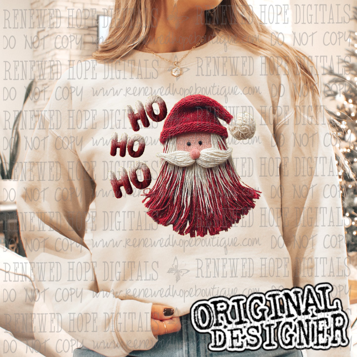 ❤️HO HO HO OMBRÉ RED SANTA🎄