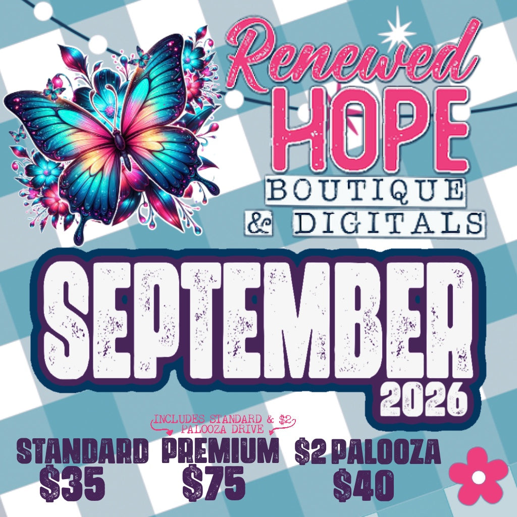 SEPTEMBER 2026 MONTHLY DRIVE DESIGN DRIVE/STANDARD/PREMIUM/ $2 PALOOZA DRIVE