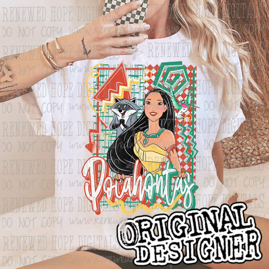 👑🔻🔸 POCAHONTAS RETRO 👑🔻🔸