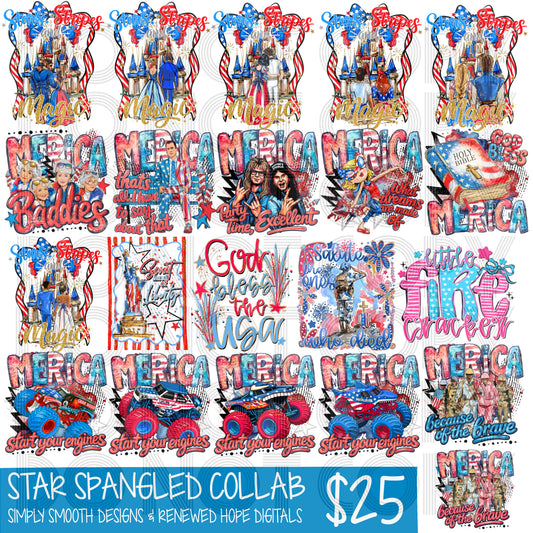 ❤️🤍💙 STAR SPANGLED COLLAB WITH SIMPLY SMOOTH DESIGNS 💙🤍❤️