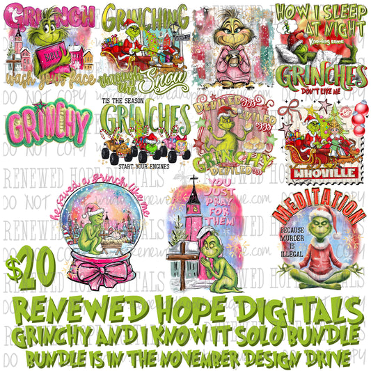 ✨GRINCHY AND I KNOW IT SOLO BUNDLE🎄