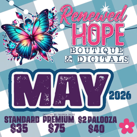 MAY 2026 MONTHLY DRIVE DESIGN DRIVE/STANDARD/PREMIUM/ $2 PALOOZA DRIVE