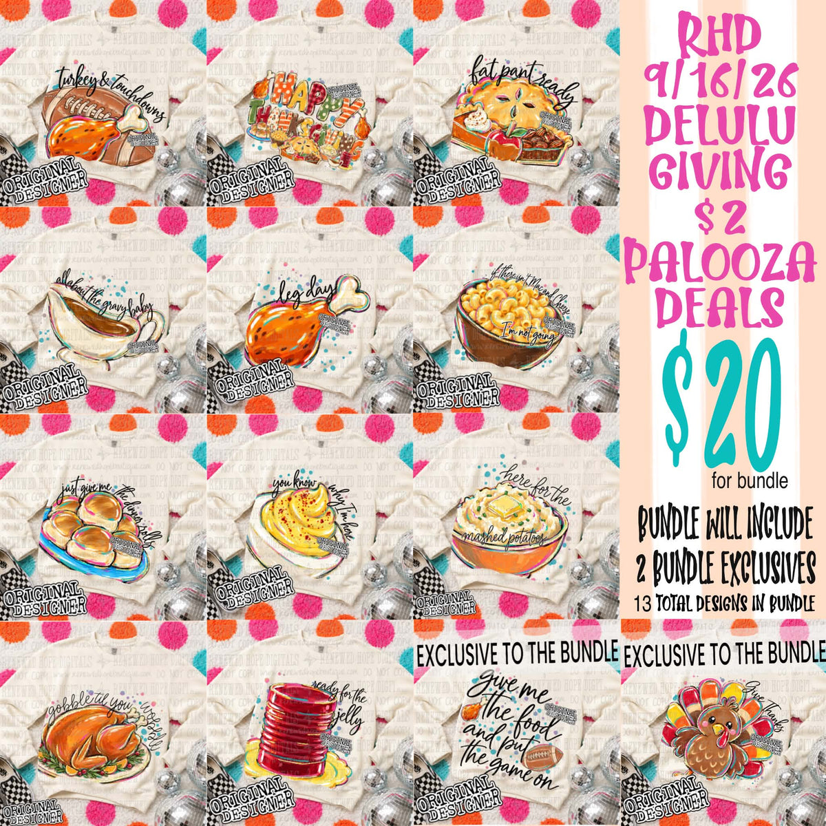 🧡🦃 DELULU GIVING $2 PALOOZA BUNDLE 🧡🦃