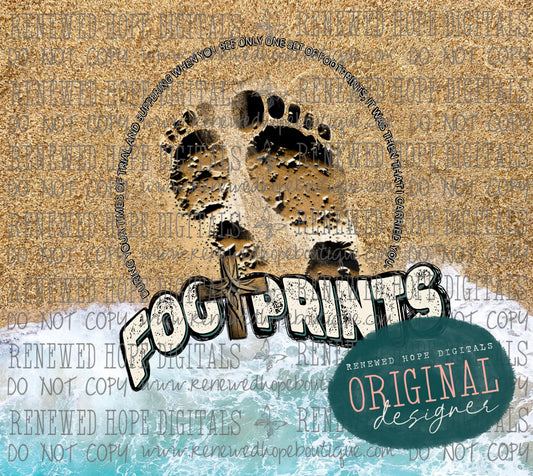 FOOTPRINTS TUMBLER WRAP